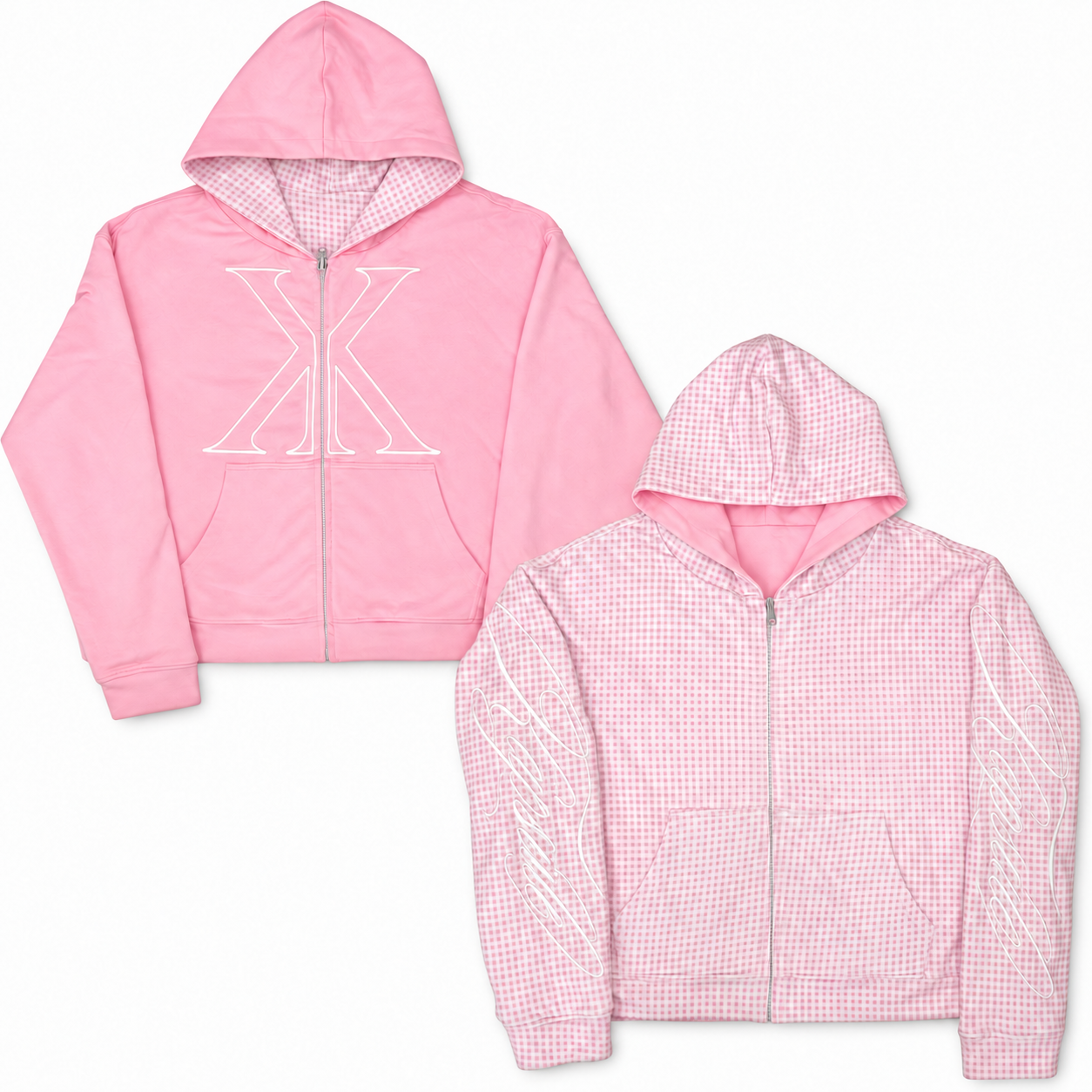 Pink Reversible Hoodie